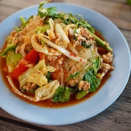 Spicy Glass Noodle Salad with Minced Pork