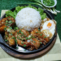 กุ้งกระเทียมไข่ดาว