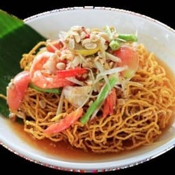 ตำไทยหมี่กรอบกุ้ง