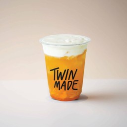 Mango Tea with Cheese Foam