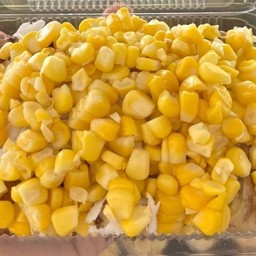 กล้วยปิ้งข้าวโพด น้ำราดโบราณ (ไม่มีมะพร้าว)