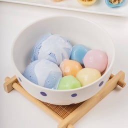 บัวลอยมีใส้ + ไอศกรีมกะทิสด