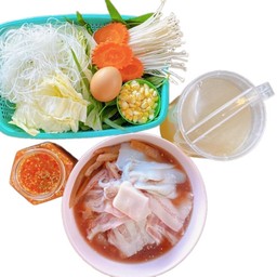 หมูกระทะ ชุดเล็ก ฟรีวุ้นเส้น 1 ถุง สั่งผ่านไลน์แมน