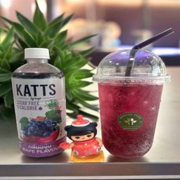 น้ำองุ่นโซดาไซรัปหญ้าหวาน.