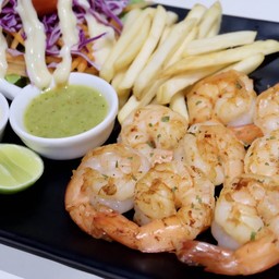 สเต็กกุ้งย่างปาปริก้า