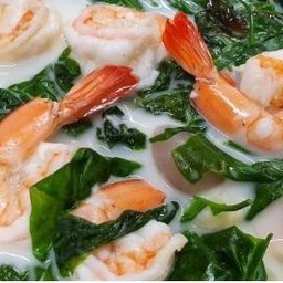 E05 ใบเหลียงต้มกะทิกุ้ง
