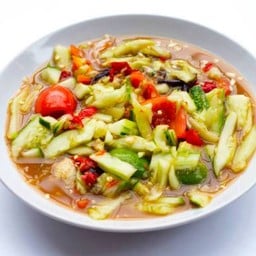 ตำแตงปลาร้า (ไม่ใส่ปูเค็ม)