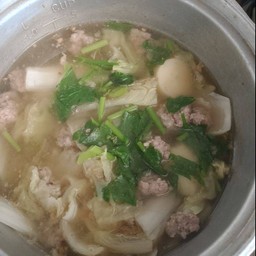 ต้มจืดเต้าหู้หมูสับกับข้าว