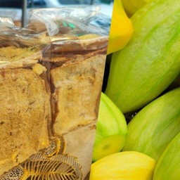 [เซตสุดฮิต] ปังกรอบ แผ่นบางมาก บางกว่านี้มือขาด + มะม่วงแก้วขมิ้น