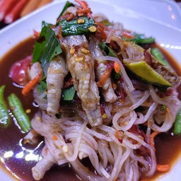 ตำเส้นเล็กปูปลาร้าตีนไก่