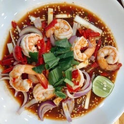 ยำกุ้งลวก