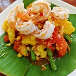 ตำข้าวโพดกุ้งสุก