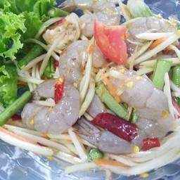 ตำกุ้งสด