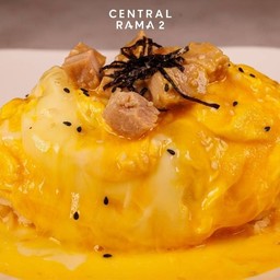 (นางใน ไข่ข้น)ข้าวไข่ข้นหมูย่างซอสญี่ปุ่น