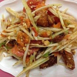 ตำหมูกรอบ