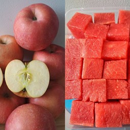 เซตกล่อง แอปเปิ้ล+แตงโม [กล่อง2ช่อง]