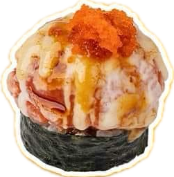 ซูชิแซลมอนลาวา 10 ชิ้น