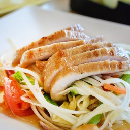 ตำคอหมูย่าง