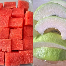 เซตกล่อง แตงโม+ฝรั่ง [กล่อง2ช่อง]