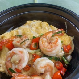 ข้าวไข่ข้นผัดพริกเกลือ