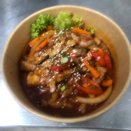 หมูสามชั้นผัด ซอสบุลโกกิ