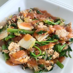 สุกี้มะหล่าแห้งหมูหมัก(เผ็ด)