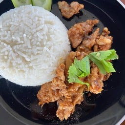 ข้าวไก่กระเทียม