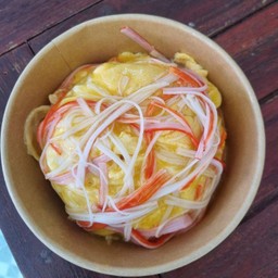 ข้าวไข่ข้น+ปูอัด