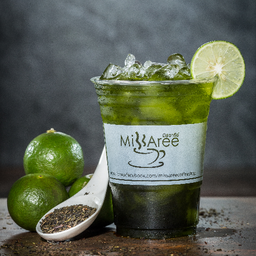 ชาเขียวน้ำผึ้งมะนาว เย็น