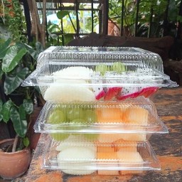 🥗สลัดโรล&ผลไม้พร้อมทานบ้านโป๊ป🍑