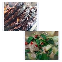 แกงอ่อมหมู + ปลาดุกย่างฟรีข้าว