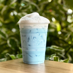 นมสดมะพร้าวอัญชัน