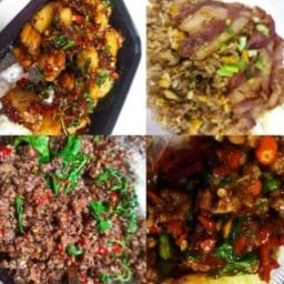 กะเพราพริกแห้งนายแกละ&eatpizzaสำโรง สำโรงสุขุมวิท 78