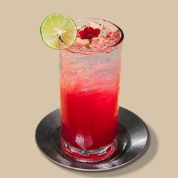 น้ำแดงมะนาวโซดา  -  Iced Red Lemon Soda