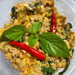 ข้าวไข่ข้นห่อหมกหมูสับ