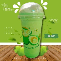 แคนตาลูป มะพร้าวปั่นนมสด