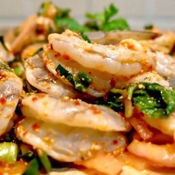 ลาบกุ้งสด