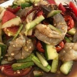 ตำแตงกุ้งสด