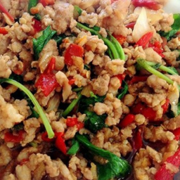 ข้าว กะเพราหมูสับ