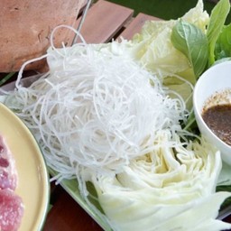 ชุดผักรวม(ผักรวม+วุ้นเส้น)