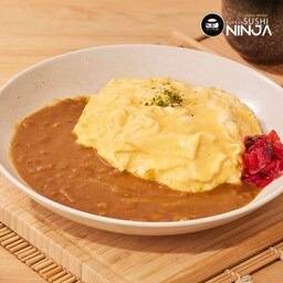 ข้าวหน้าแกงกะหรี่ไข่ข้น