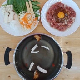 ชุดสุกี้โบราณน้ำใสหมูนุ่ม+ชุดผัก+น้ำจิ้มสุกี้1ขวด