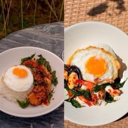 Crispy Pork Belly/Seafood In Krapow Sauce