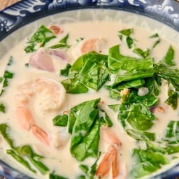 ใบเหลียงต้มกะทิกุ้งสด