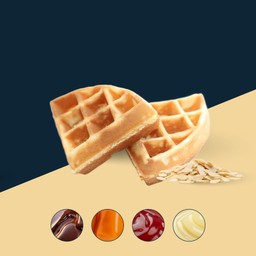 วาฟเฟิลอัลมอนด์คาราเมล