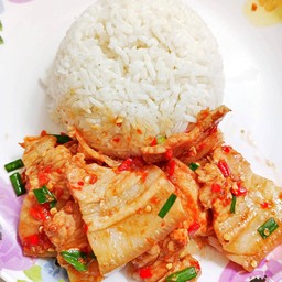 ข้าวสามชั้นทอดตัวพริกเกลือ