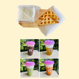 อิ่มคุ้มเครื่องดื่ม1แก้ว+ปังชีส1ชิ้น