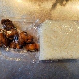 ซี่โครงหมูทอด + ข้าวเหนียว