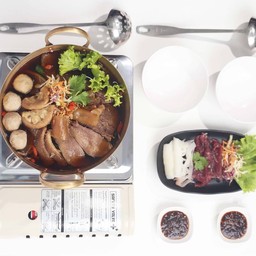 เกาเหลาหม้อไฟรวมเนื้อ ธรรมดา