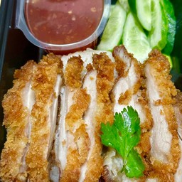 ข้าวมันไก่ทอด